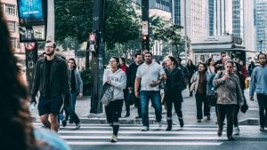 picture of people walking on str