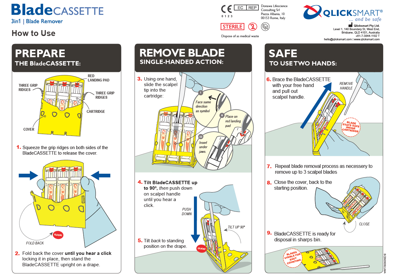 BladeCASSETTE how to use guide