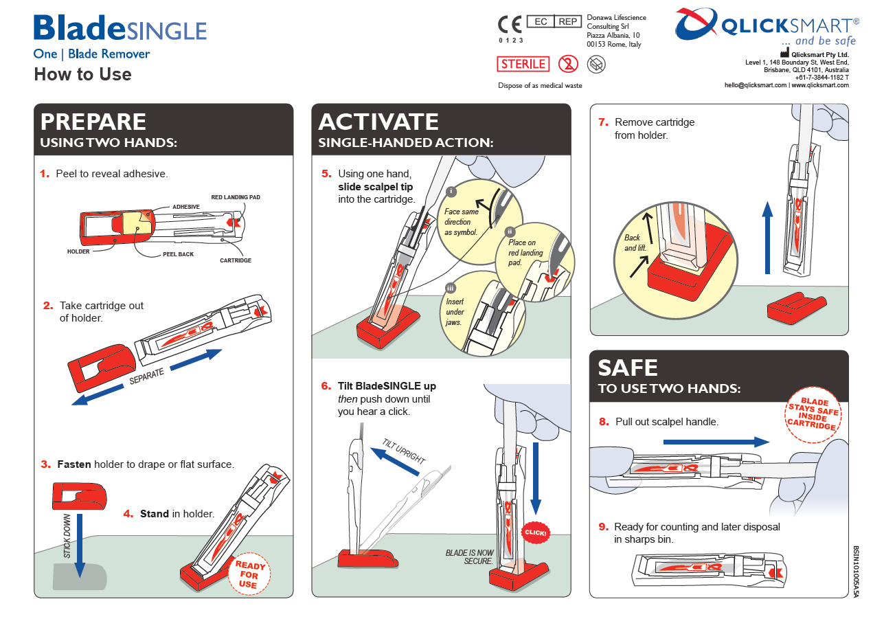 BladeSINGLE how to use guide